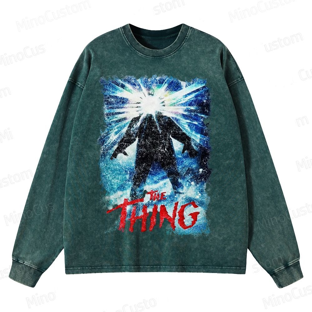 The Thing Horror Movie Film Washed Sweatshirt 