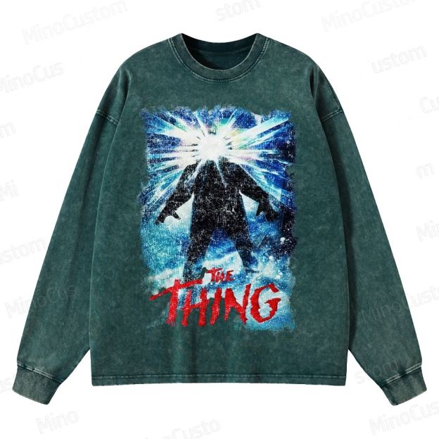 The Thing Horror Movie Film Washed Sweatshirt 