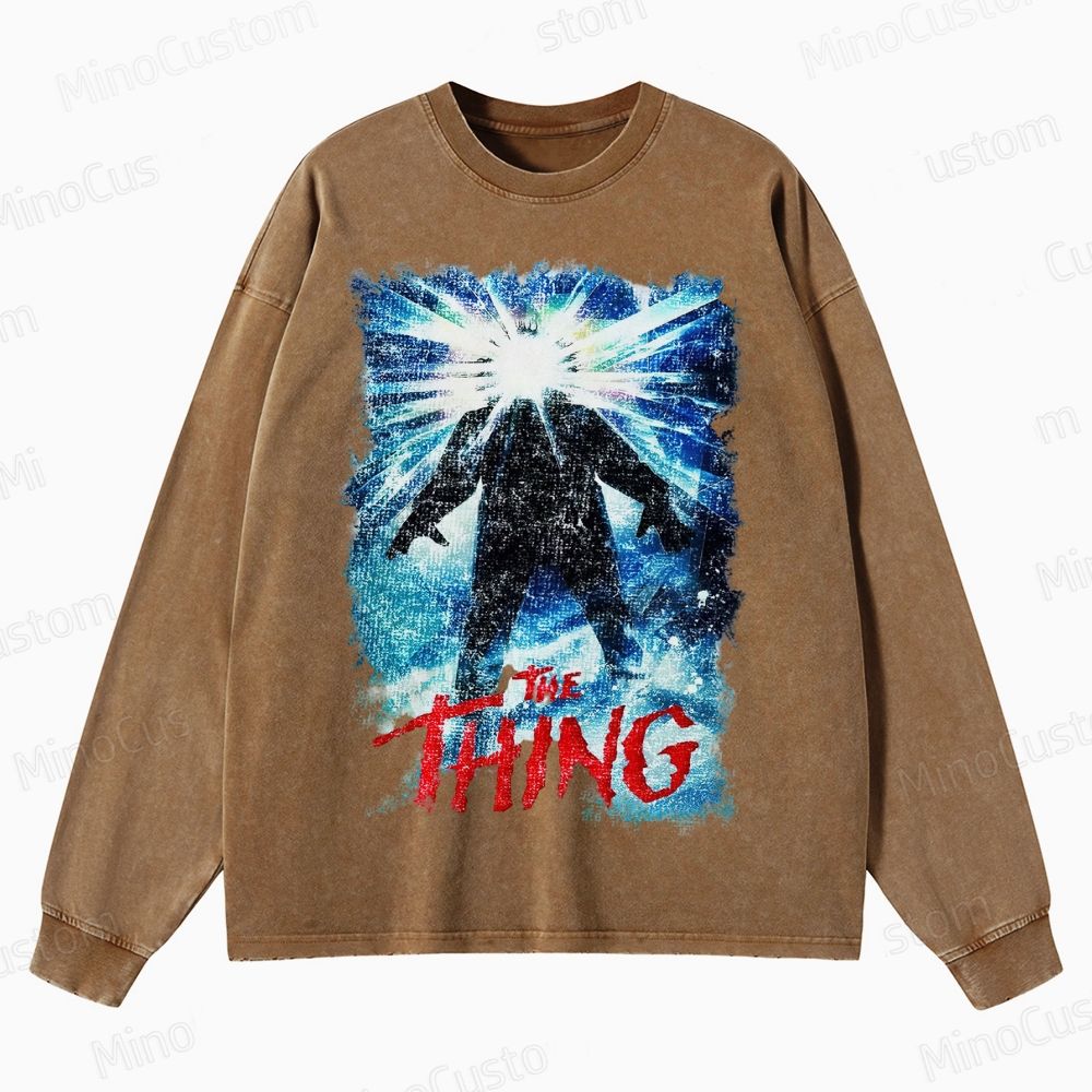 The Thing Horror Movie Film Washed Sweatshirt 