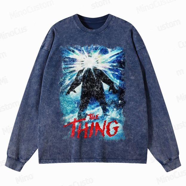 The Thing Horror Movie Film Washed Sweatshirt 