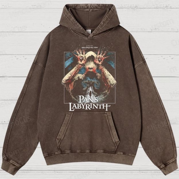 Pan's Labyrinth Pale Man  Washed Hoodies 