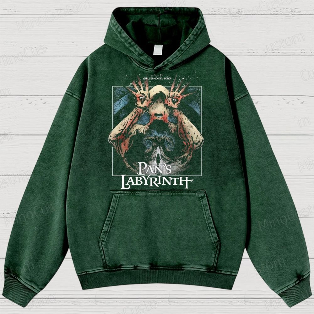 Pan's Labyrinth Pale Man  Washed Hoodies 