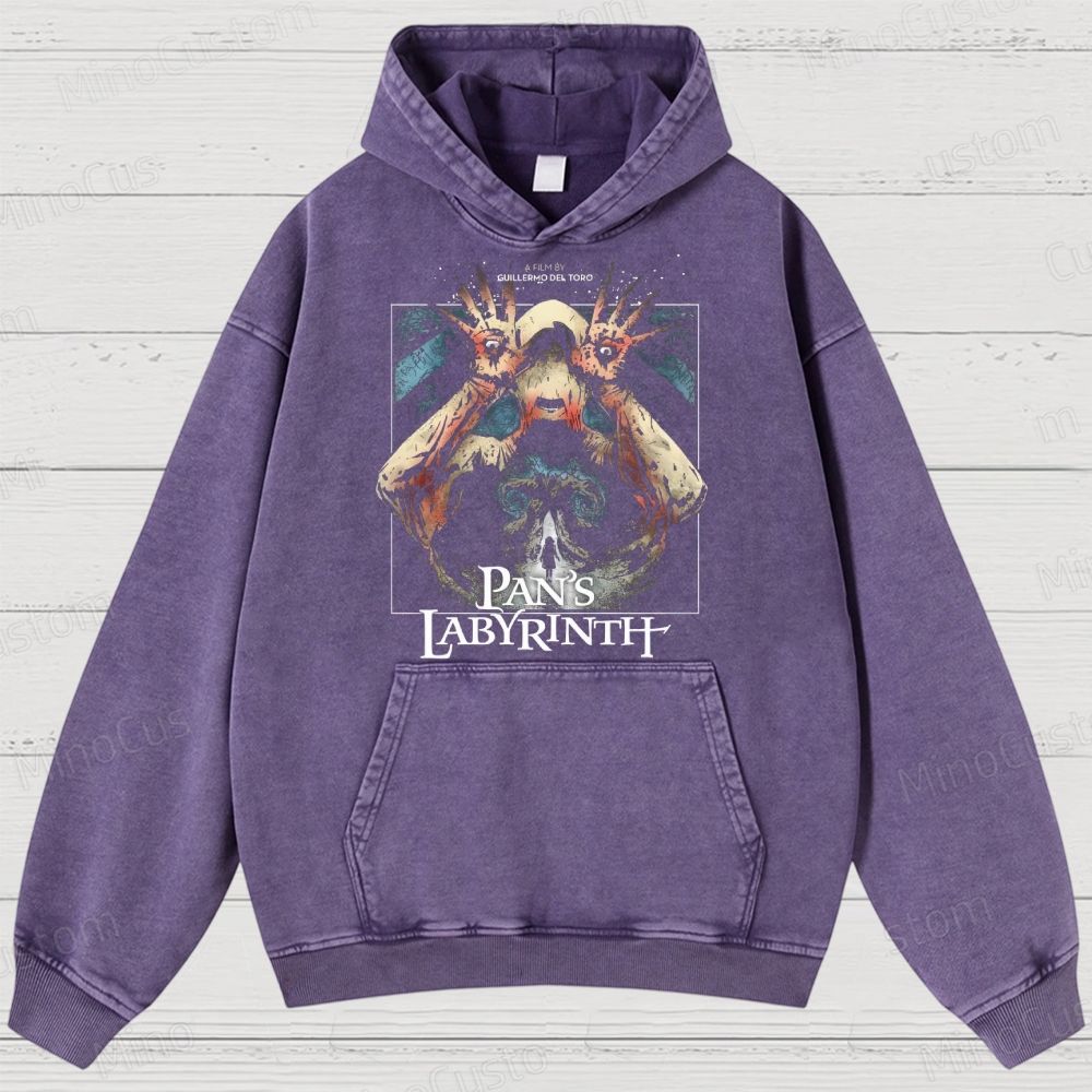 Pan's Labyrinth Pale Man  Washed Hoodies 