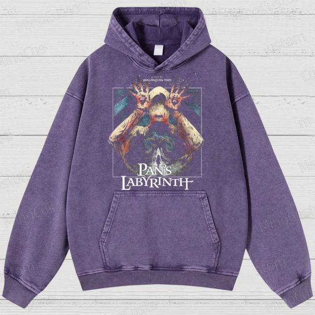 Pan's Labyrinth Pale Man  Washed Hoodies 