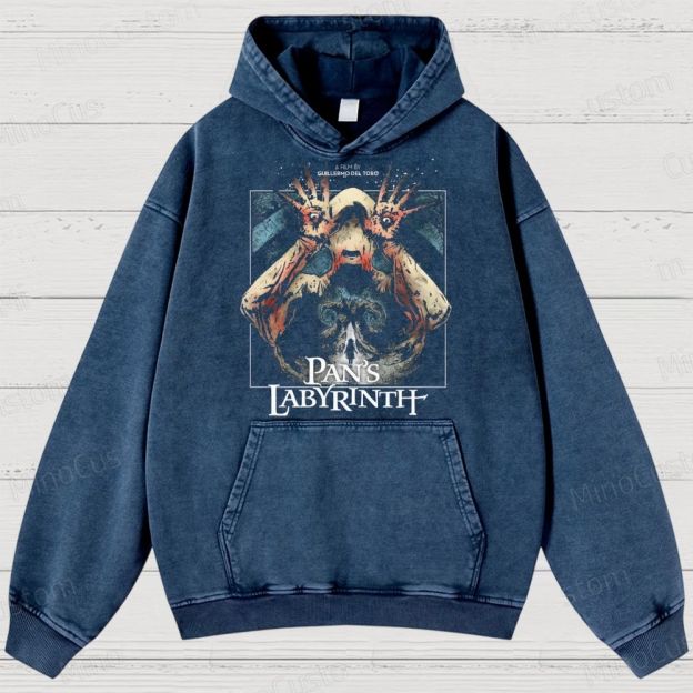 Pan's Labyrinth Pale Man  Washed Hoodies 