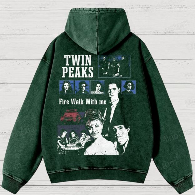 Twin Peaks "Fire Walk With Me" Washed Hoodies 