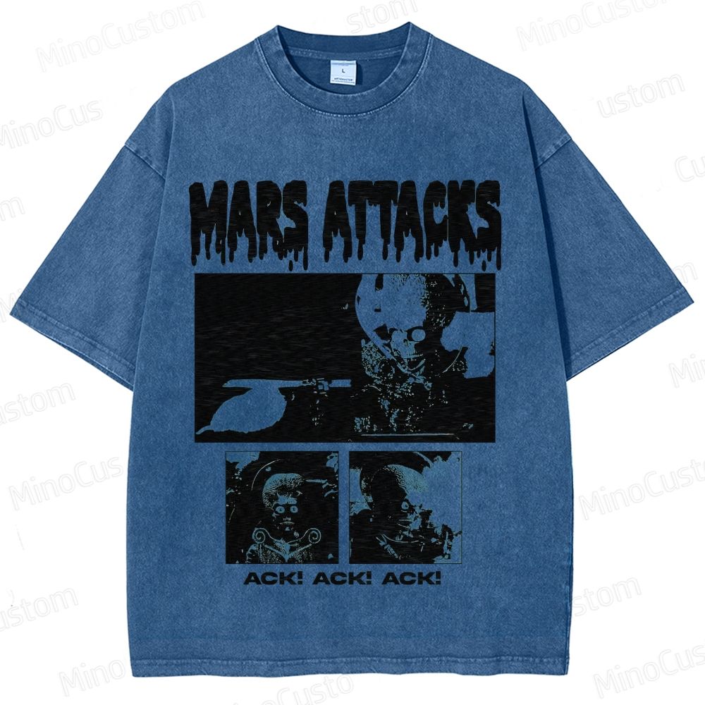 "Mars Attacks!" Sci - Fi Comedy Movie Graphic T - Shirt