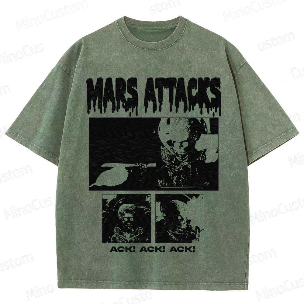 "Mars Attacks!" Sci - Fi Comedy Movie Graphic T - Shirt