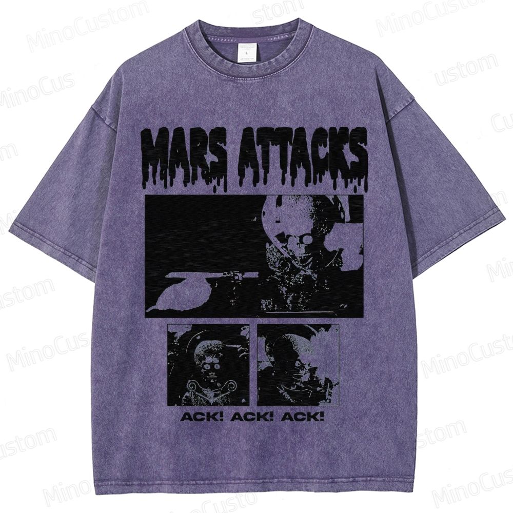 "Mars Attacks!" Sci - Fi Comedy Movie Graphic T - Shirt