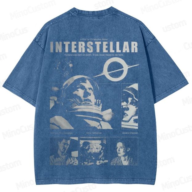 "Interstellar" Sci - Fi Movie Graphic T - Shirt