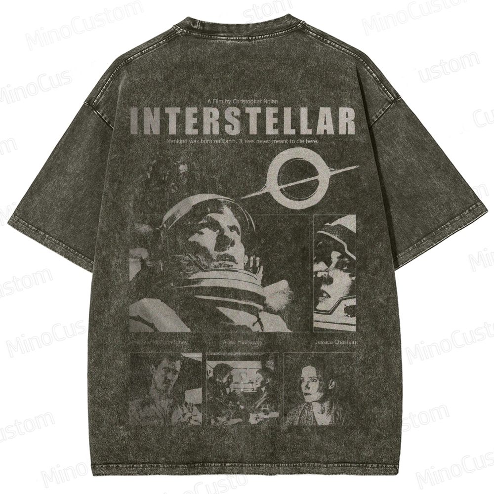 "Interstellar" Sci - Fi Movie Graphic T - Shirt