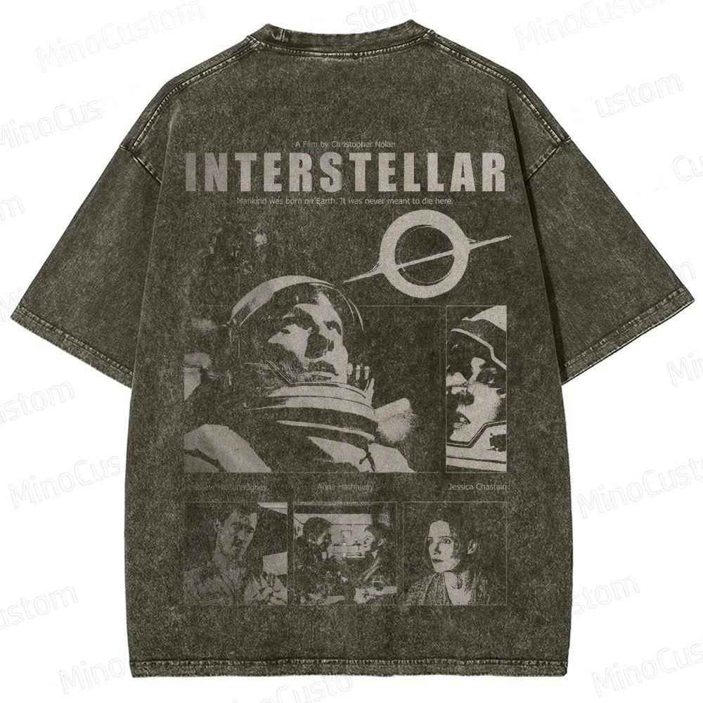 "Interstellar" Sci - Fi Movie Graphic T - Shirt