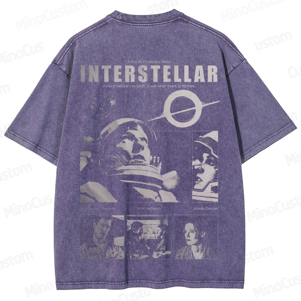 "Interstellar" Sci - Fi Movie Graphic T - Shirt