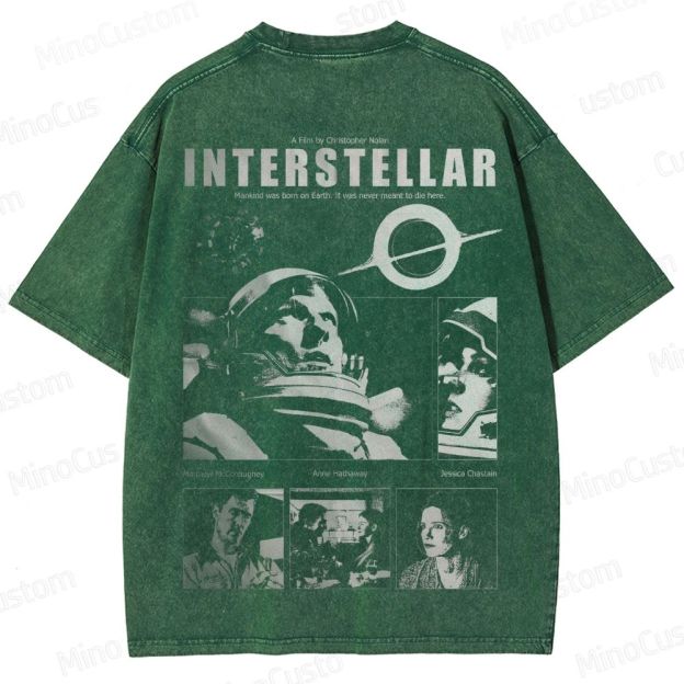 "Interstellar" Sci - Fi Movie Graphic T - Shirt