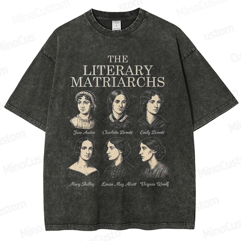 "The Literary Matriarchs" Classic Female Authors Graphic T - Shirt