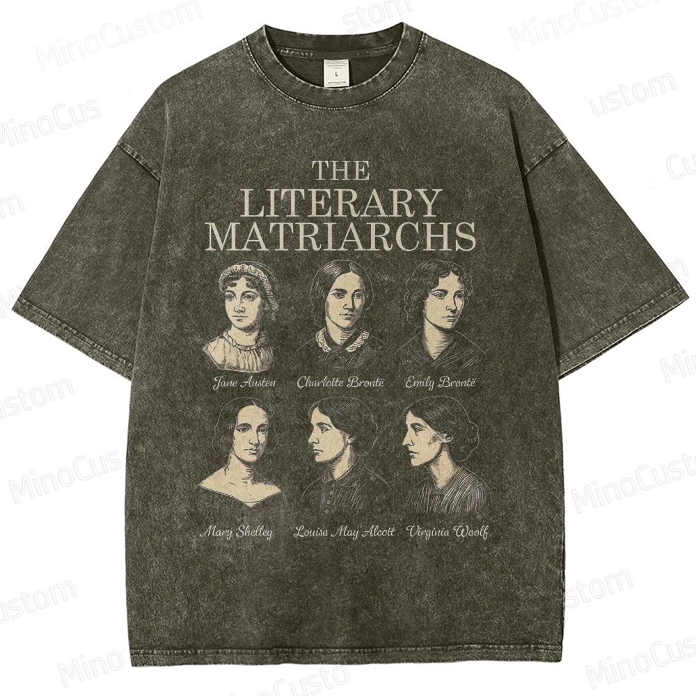 "The Literary Matriarchs" Classic Female Authors Graphic T - Shirt