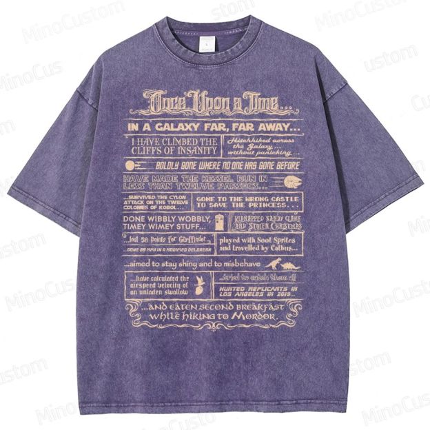 Vintage Fantasy Collage Washed T-Shirt
