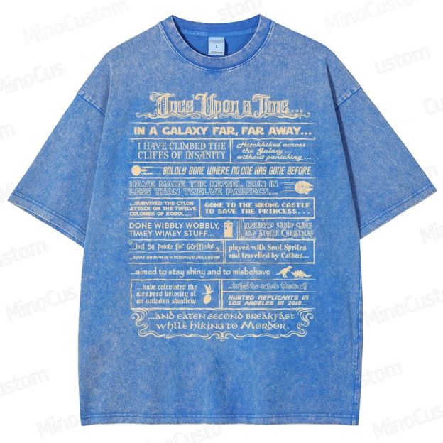 Vintage Fantasy Collage Washed T-Shirt