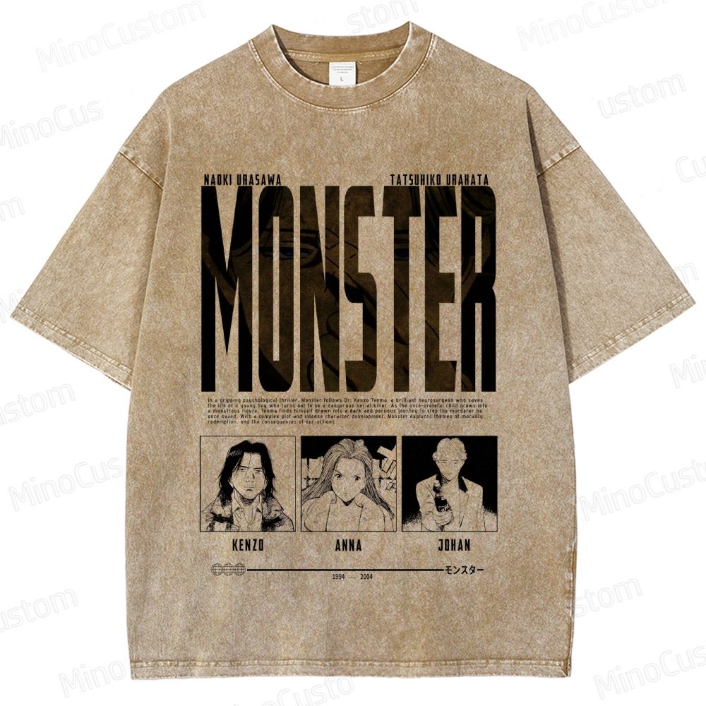 "Monster" Manga/Anime Series Graphic T - Shirt