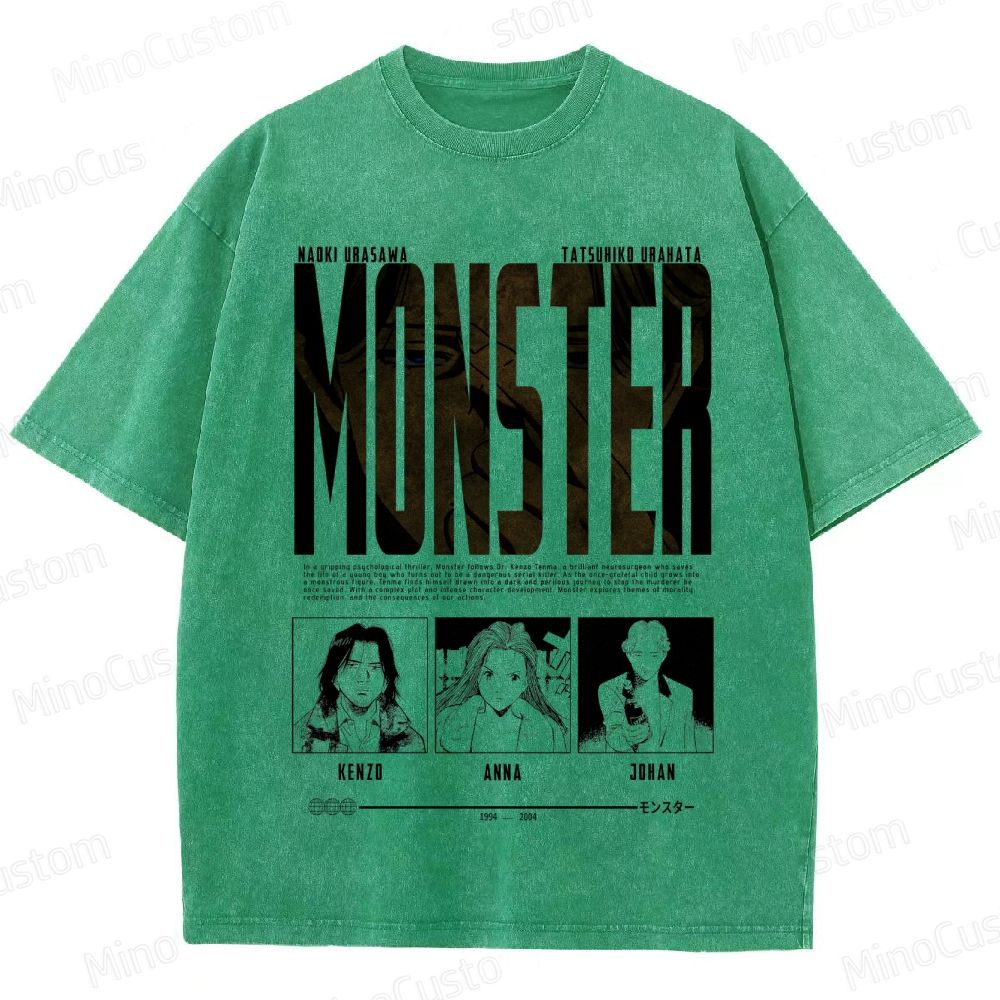 "Monster" Manga/Anime Series Graphic T - Shirt