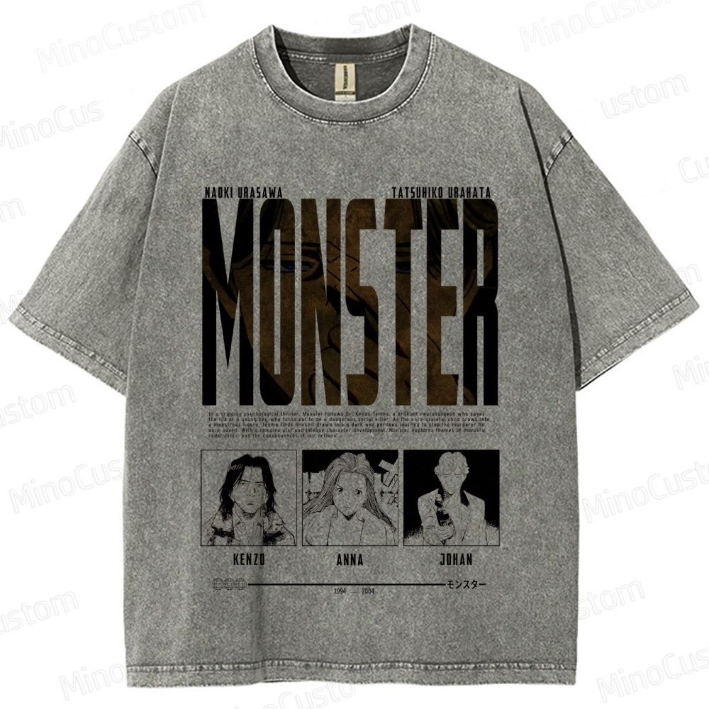 "Monster" Manga/Anime Series Graphic T - Shirt