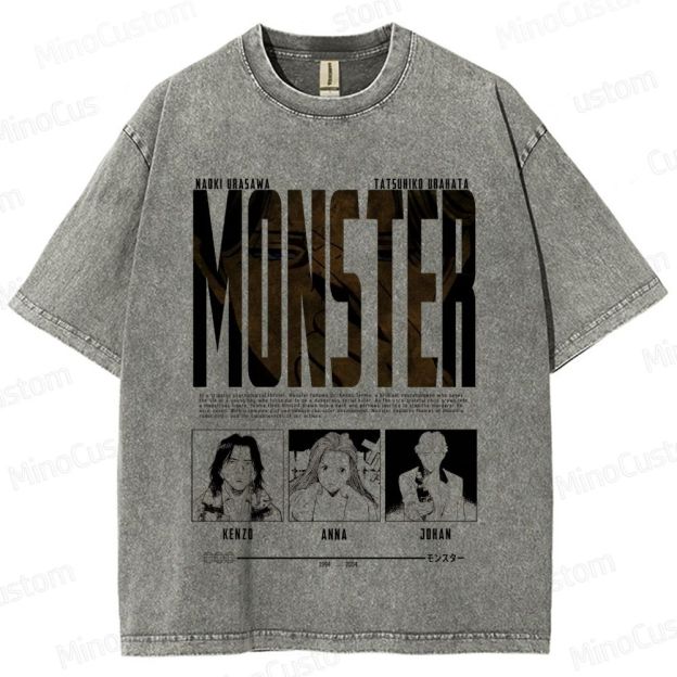 "Monster" Manga/Anime Series Graphic T - Shirt