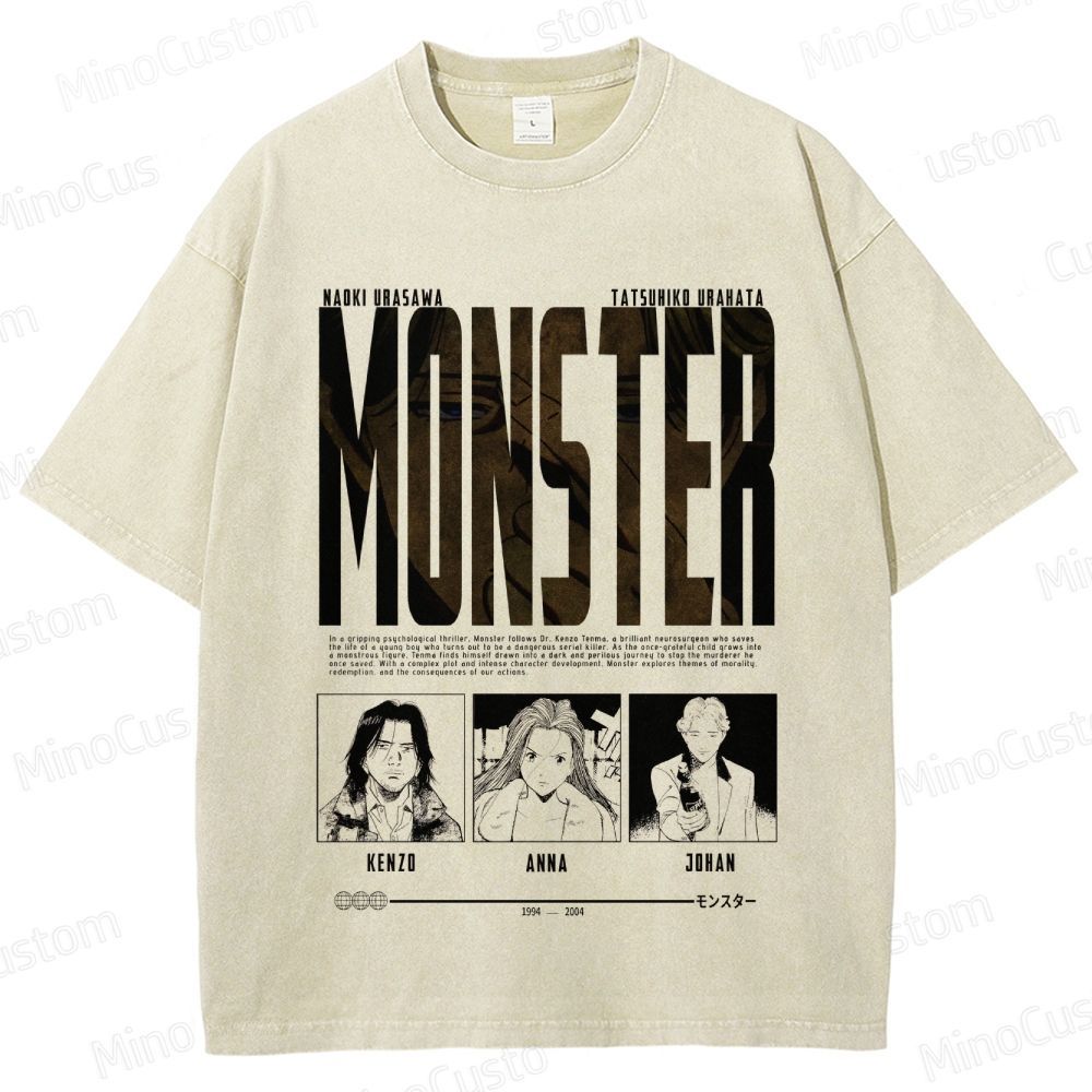 "Monster" Manga/Anime Series Graphic T - Shirt