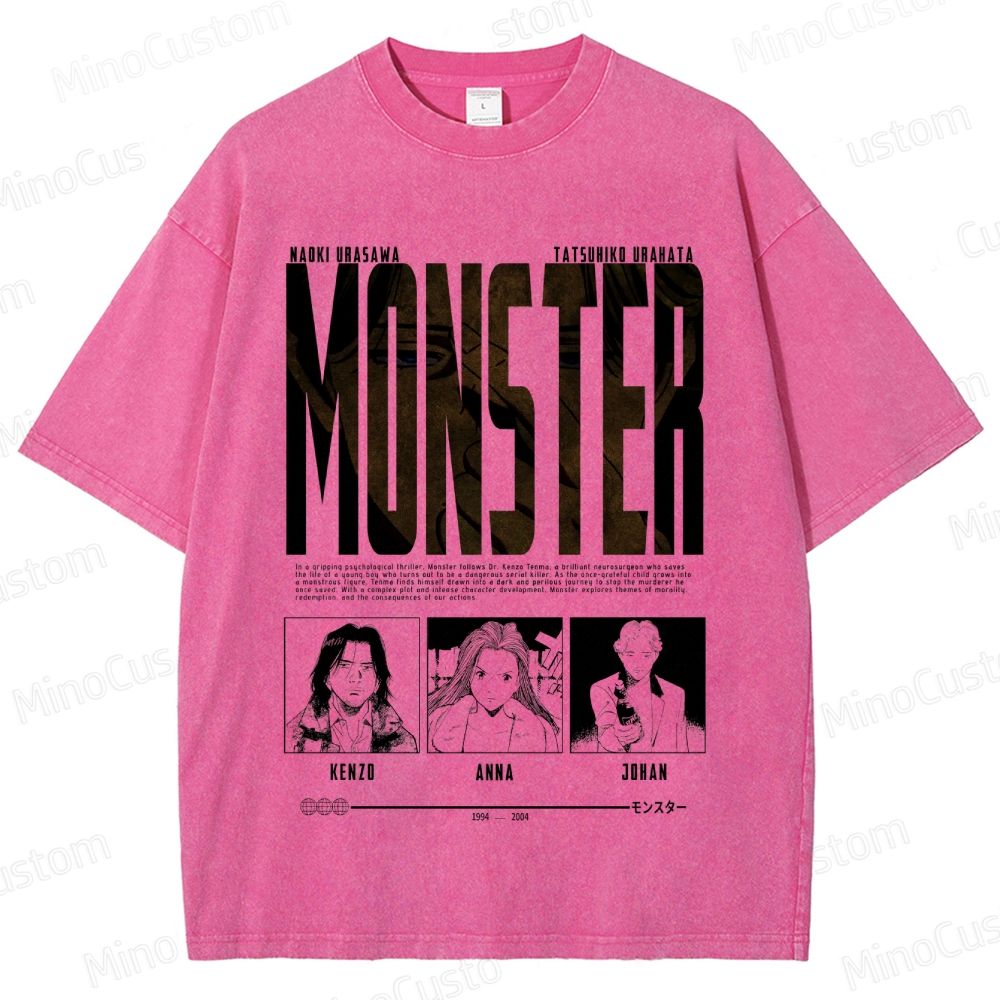 "Monster" Manga/Anime Series Graphic T - Shirt