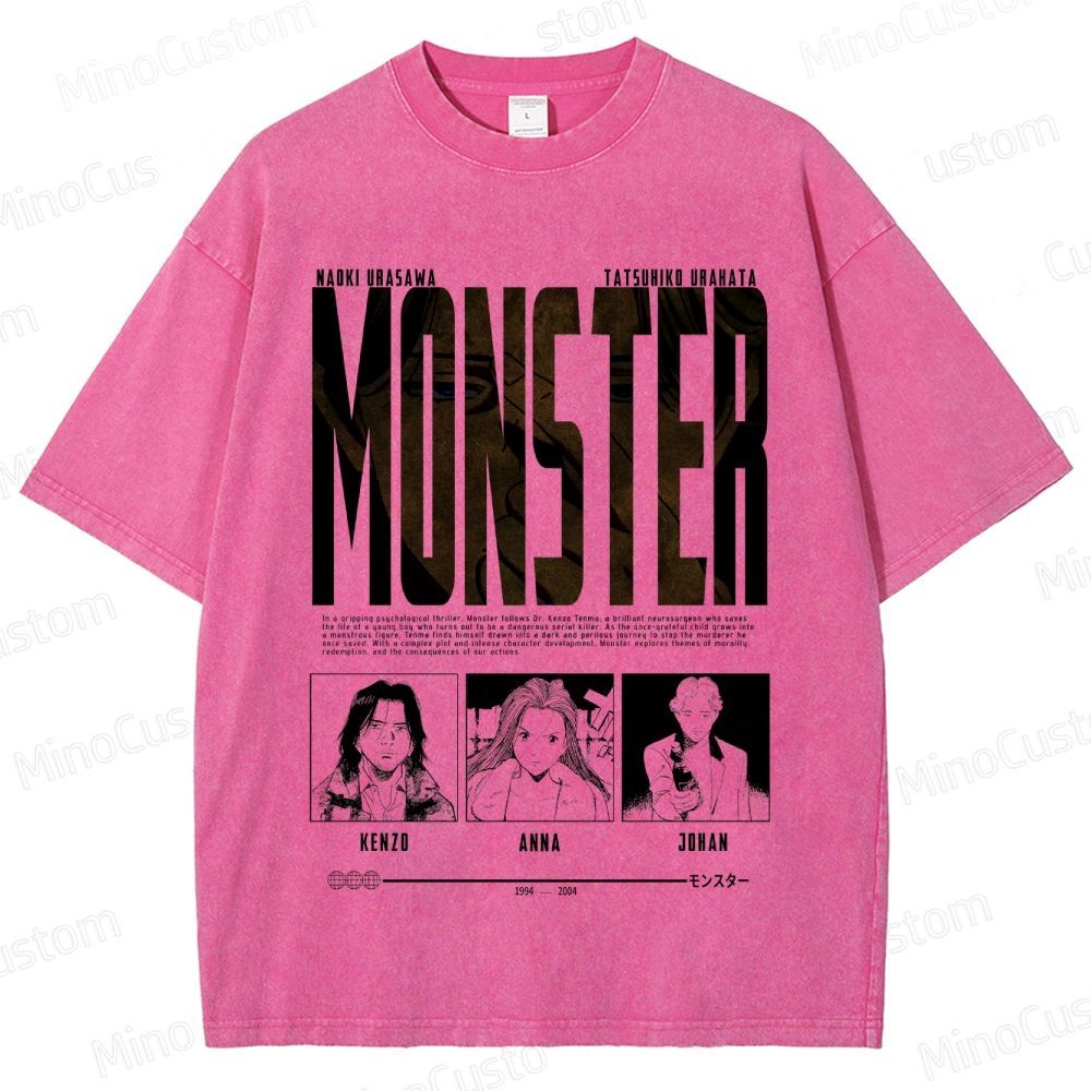 "Monster" Manga/Anime Series Graphic T - Shirt