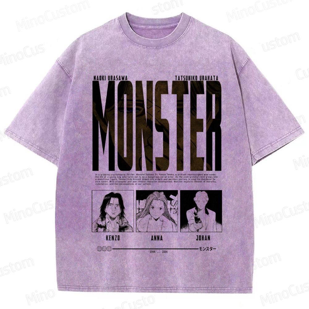 "Monster" Manga/Anime Series Graphic T - Shirt