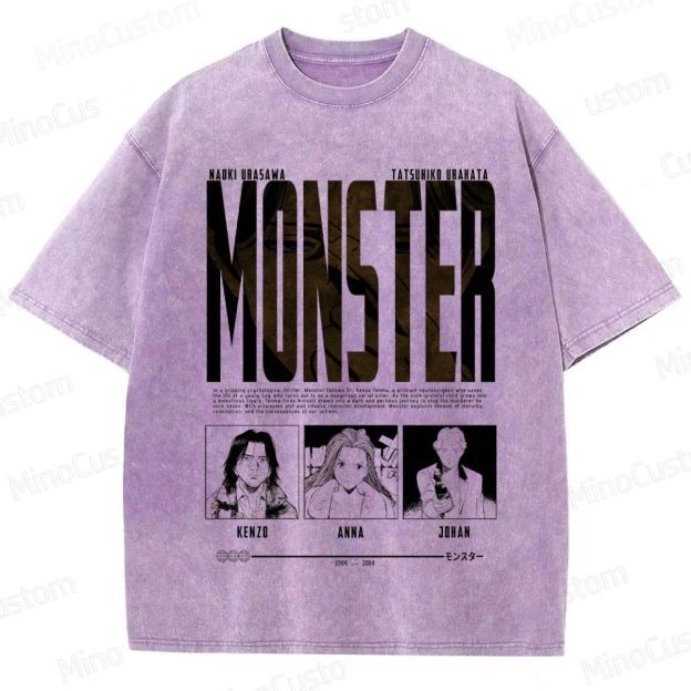 "Monster" Manga/Anime Series Graphic T - Shirt
