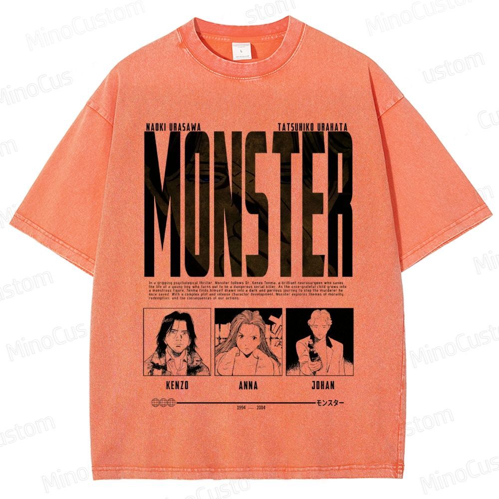 "Monster" Manga/Anime Series Graphic T - Shirt