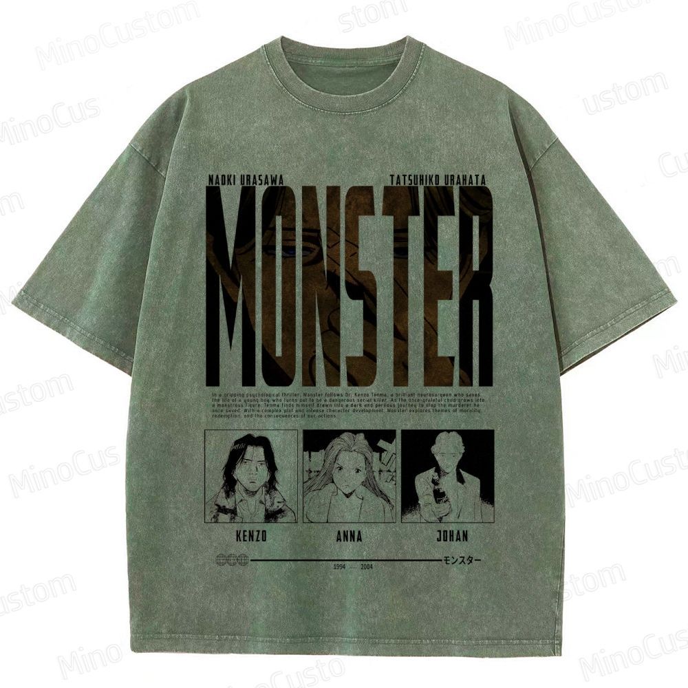 "Monster" Manga/Anime Series Graphic T - Shirt