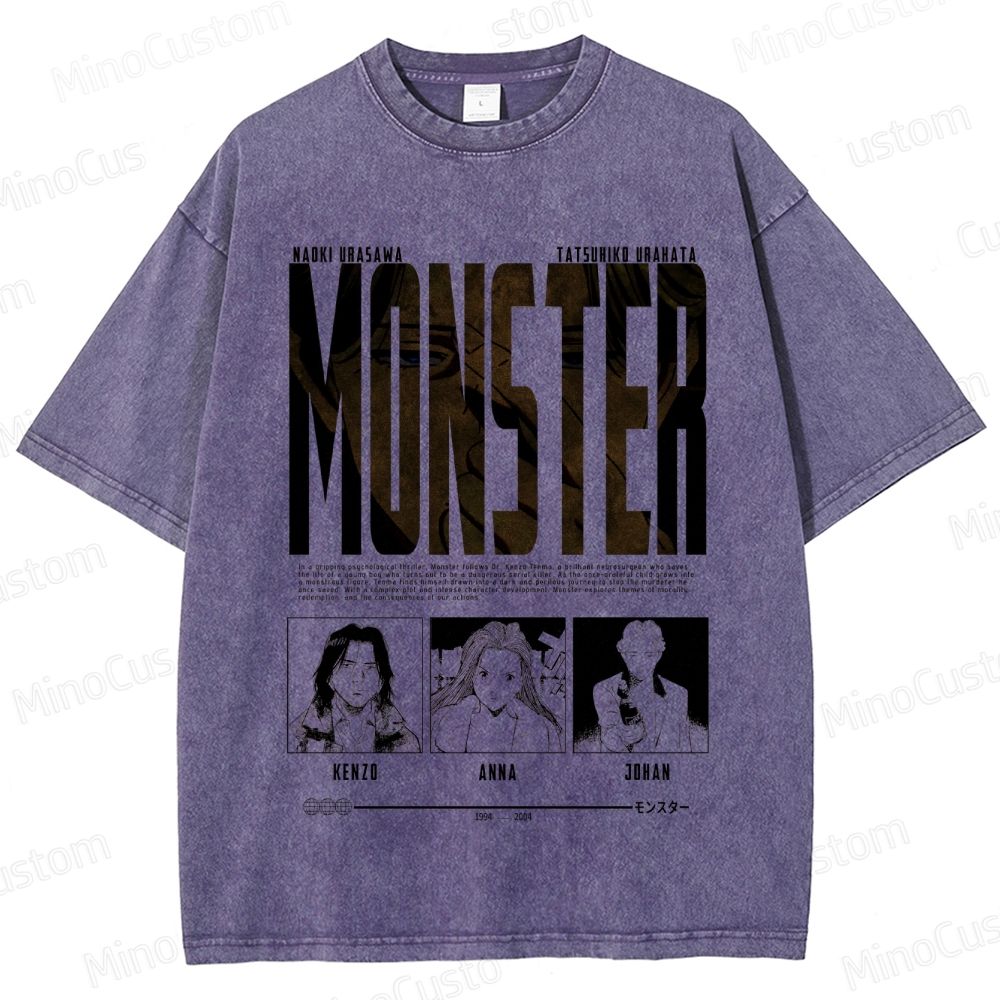 "Monster" Manga/Anime Series Graphic T - Shirt