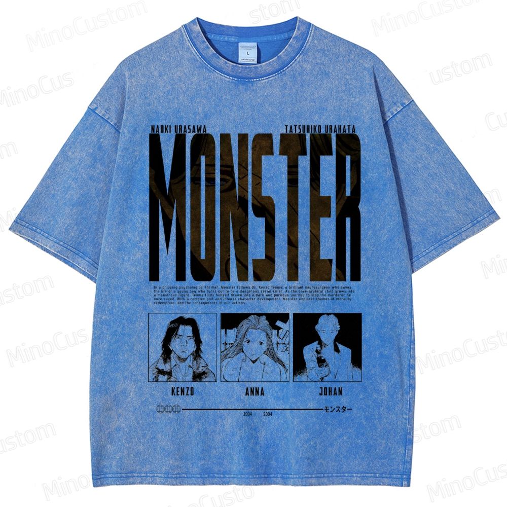 "Monster" Manga/Anime Series Graphic T - Shirt
