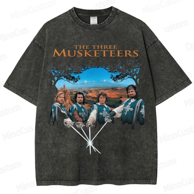 "The Three Musketeers" Adventure Movie Graphic T - Shirt
