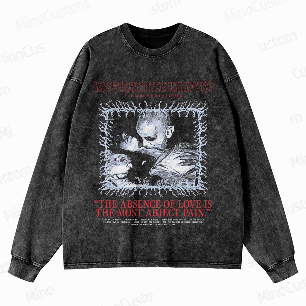 "Nosferatu the Vampyre" Horror Movie Washed Sweatshirt
