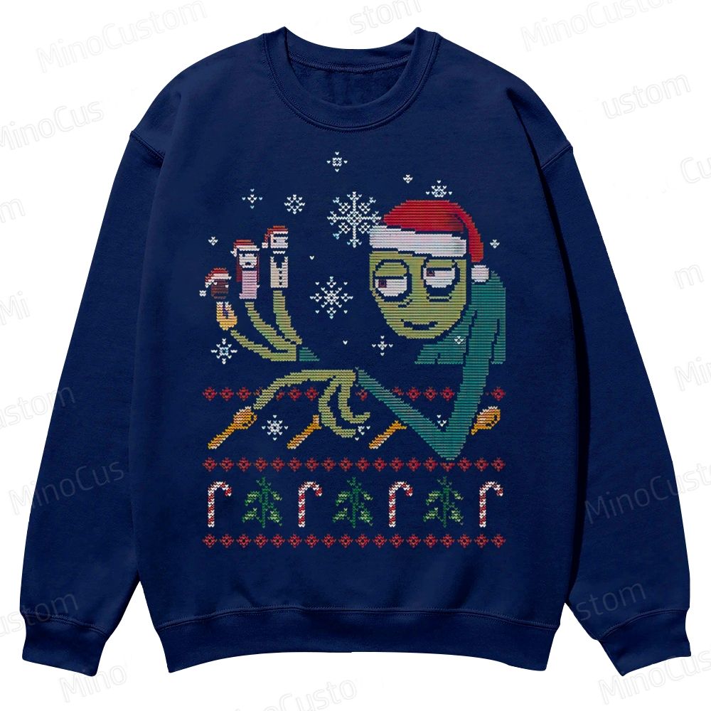 Fingers & Friends Ugly Sweater Casual Crewneck Sweatshirt