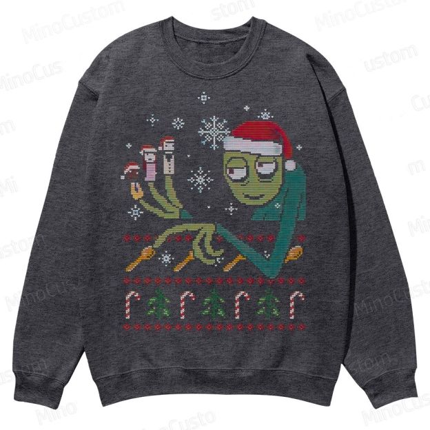 Fingers & Friends Ugly Sweater Casual Crewneck Sweatshirt