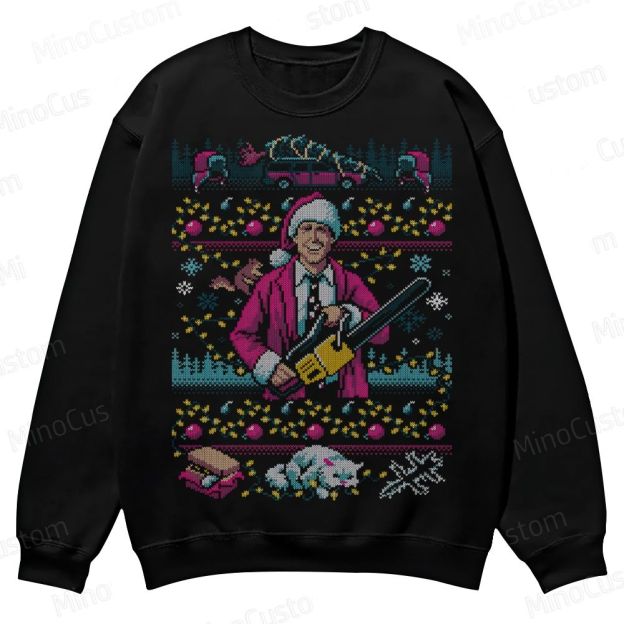HAP HAP HAPPIEST Christmas Vacation Casual Crewneck Sweatshirt