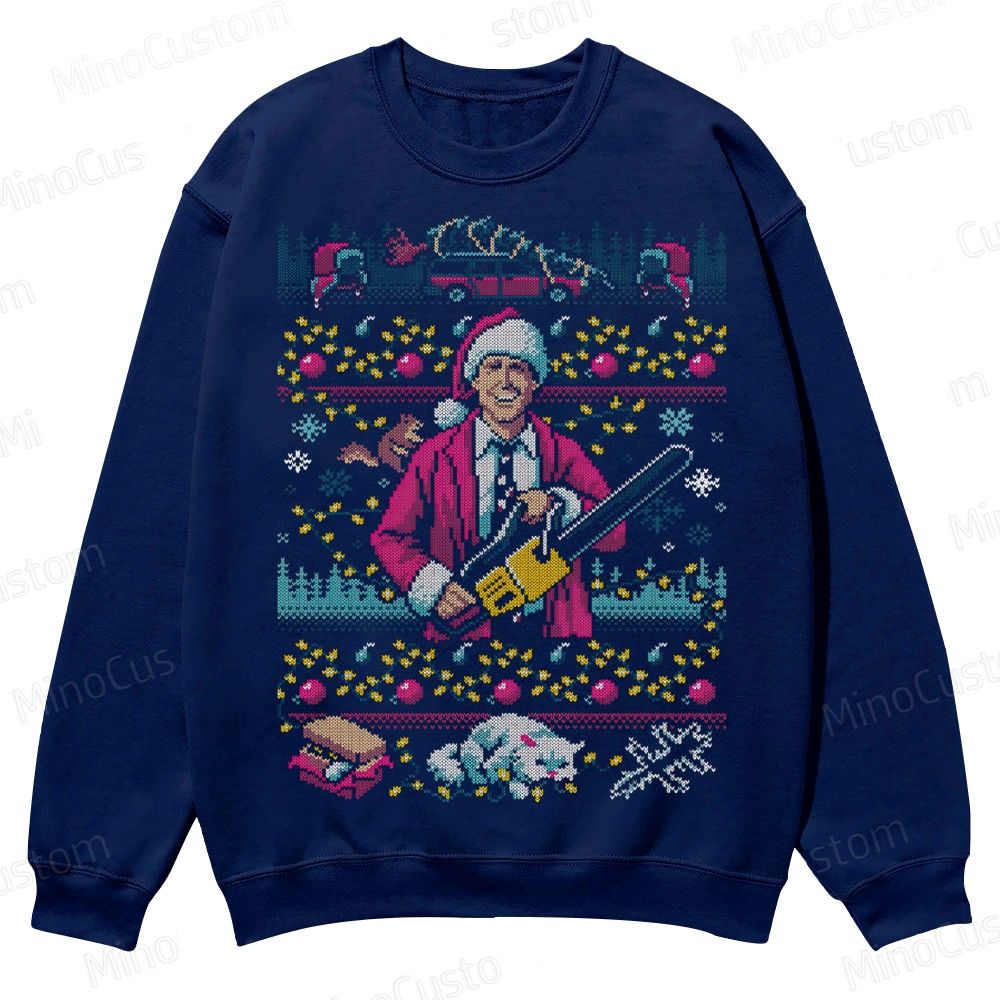 HAP HAP HAPPIEST Christmas Vacation Casual Crewneck Sweatshirt