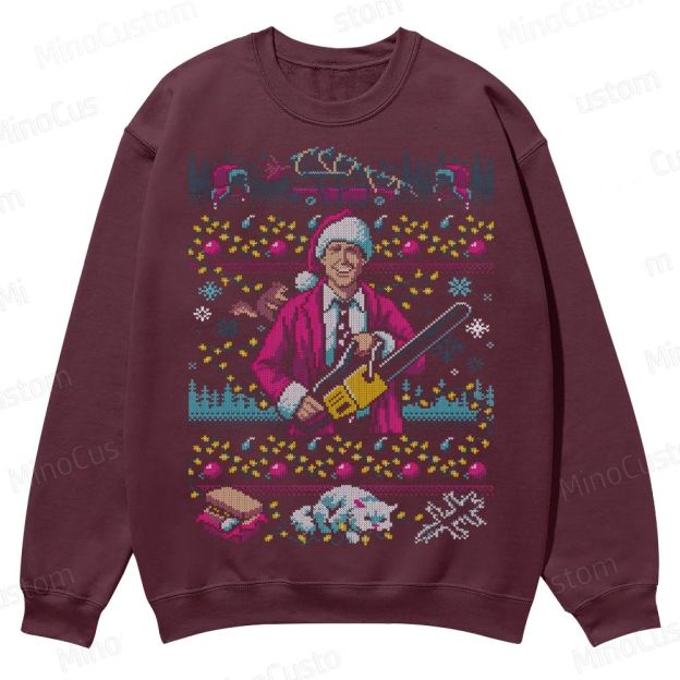 HAP HAP HAPPIEST Christmas Vacation Casual Crewneck Sweatshirt