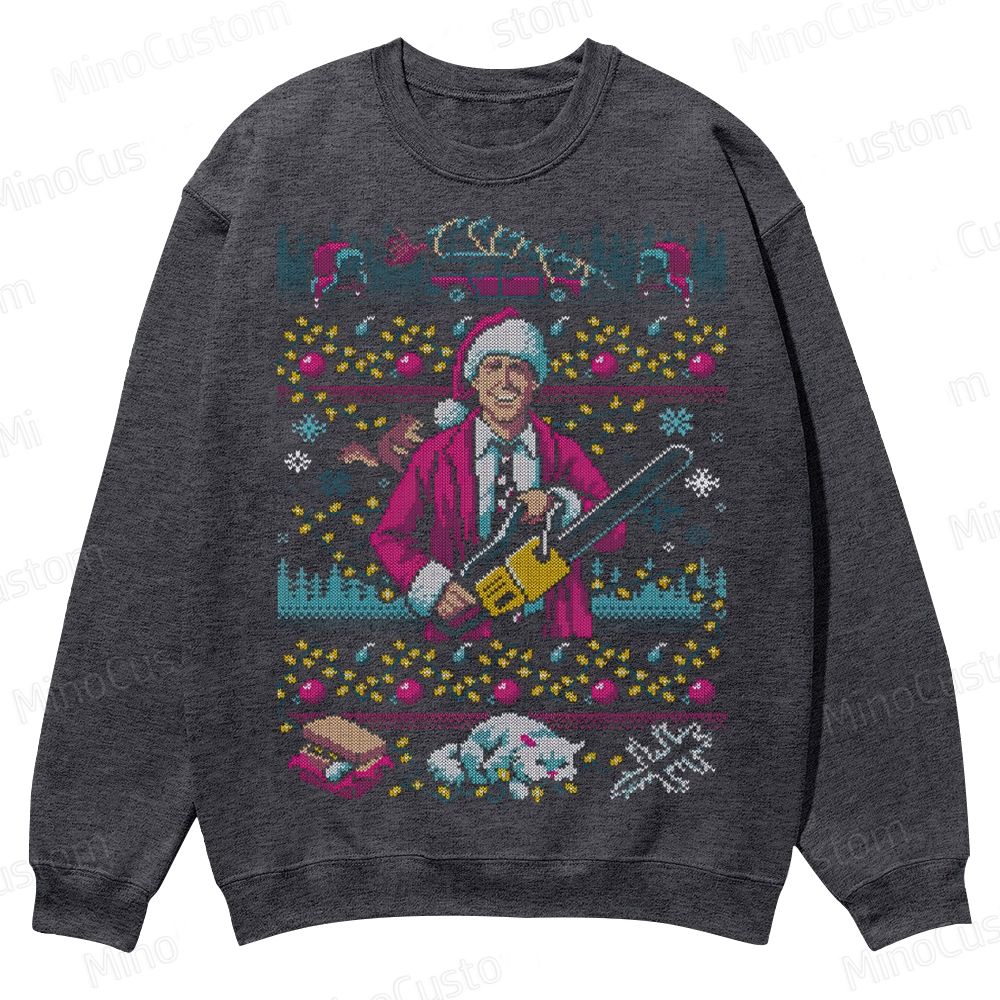 HAP HAP HAPPIEST Christmas Vacation Casual Crewneck Sweatshirt