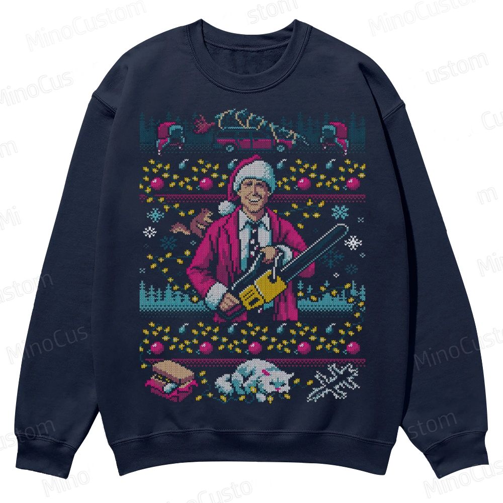 HAP HAP HAPPIEST Christmas Vacation Casual Crewneck Sweatshirt