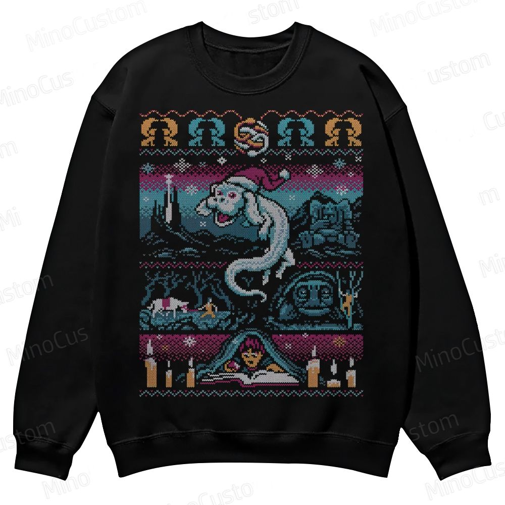 Neverending Christmas Casual Crewneck Sweatshirt 