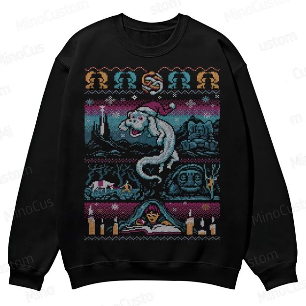 Neverending Christmas Casual Crewneck Sweatshirt 