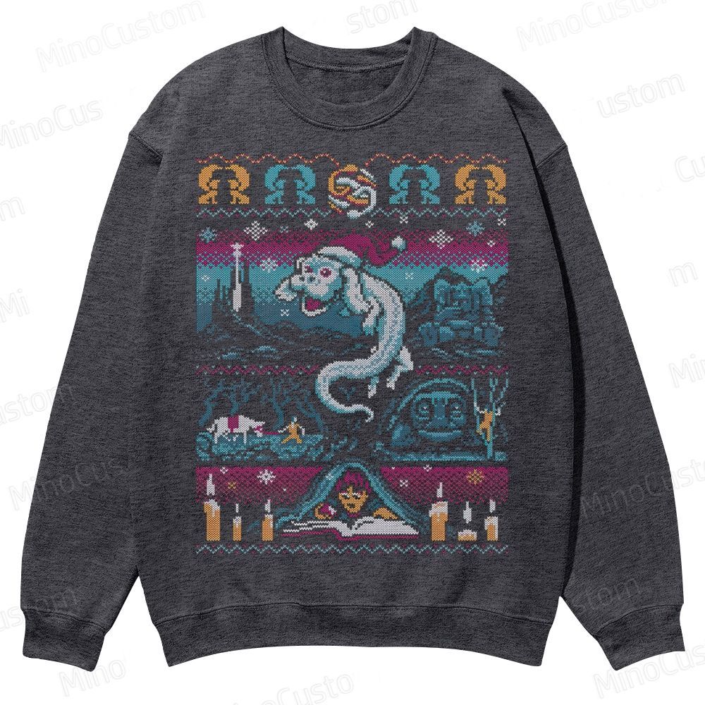 Neverending Christmas Casual Crewneck Sweatshirt 