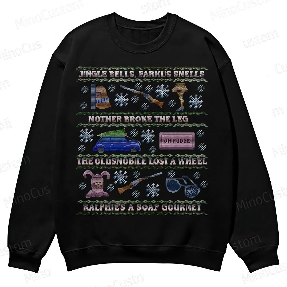 Ugly Holiday Sweater: 2019 Casual Crewneck Sweatshirt