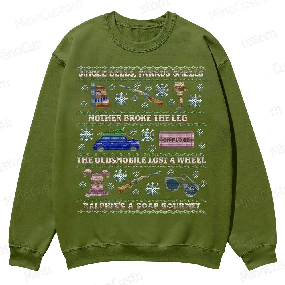 Ugly Holiday Sweater: 2019 Casual Crewneck Sweatshirt