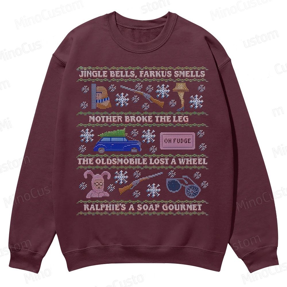 Ugly Holiday Sweater: 2019 Casual Crewneck Sweatshirt